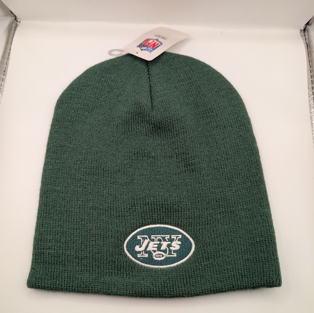 New York Jets NFL Beanie Hat - Green Knit, Official Licensed